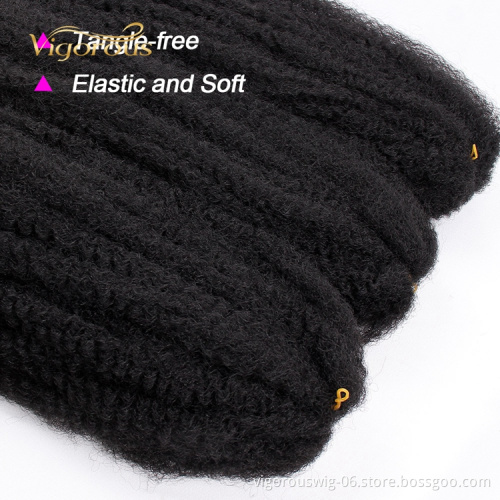 18" marley hair twist afro synthetic braiding extensions locs crotchet bulk braids colored afro kinky braid twist marley hair